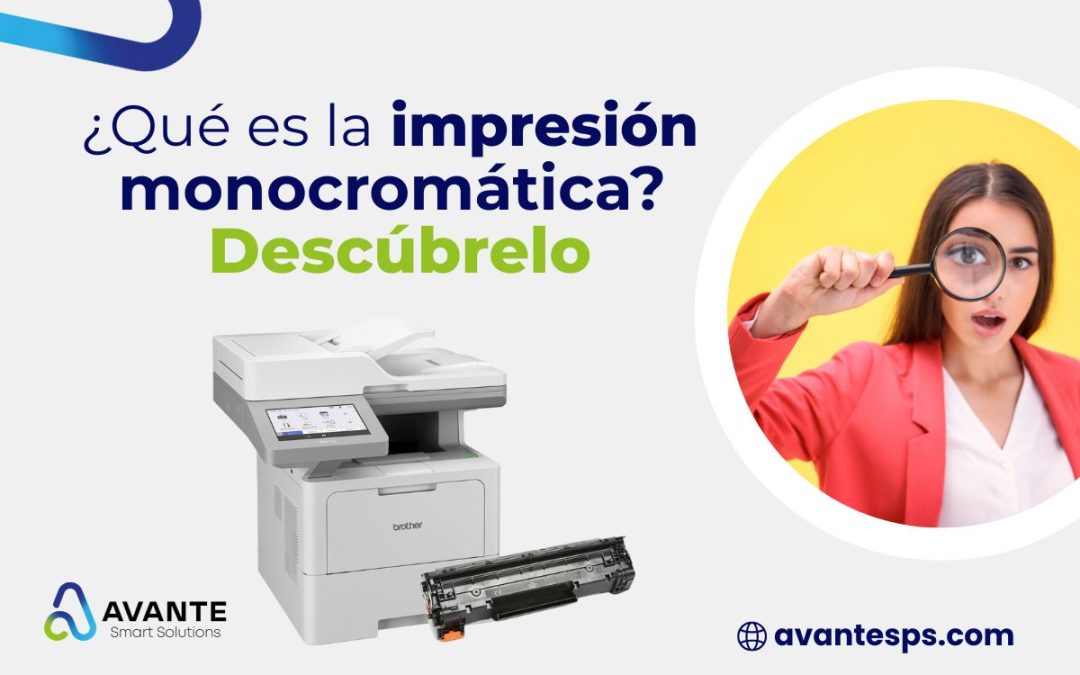 ¿Qué es la impresión monocromática?