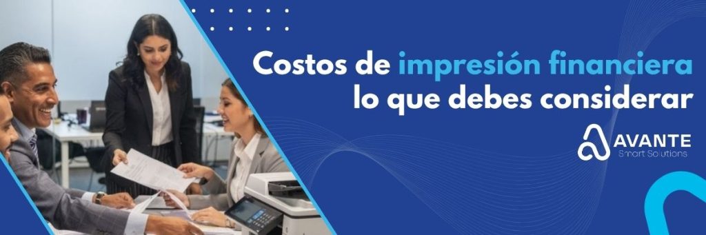 costos de impresión financiera