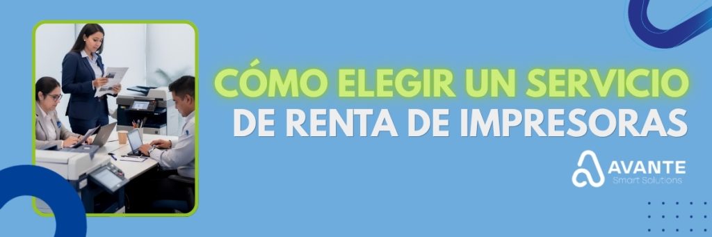 ¿Qué es la renta de impresoras