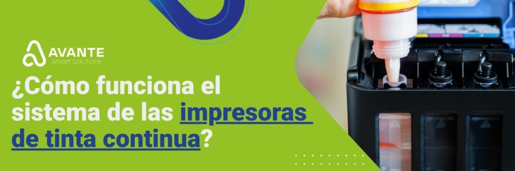 ¿Cómo funciona el sistema de las impresoras de tinta continua